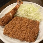 勝烈庵 馬車道総本店 - 勝烈定食とえびフライ