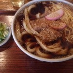 めん処角千 にしむら - うどんと中華の合盛大盛（６３０円）(2014.3撮影）