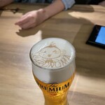 さかなとワイン うぉんたな VARIO - 可愛いアート(1杯目だけの演出)