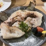 さかなとワイン うぉんたな VARIO - 長男坊が注文した銀宝のカマ焼き