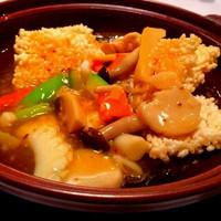 銀座アスター 本店 - 海の幸のおこげ