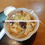 手打うどん屋伝七 - 伝七うどん_850円　直径18cm
