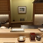 日本橋 蕎ノ字 - 正面のお席で