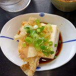 日本一 - 中華そば(笠岡ら～めん)定食 の冷ややっこ (2024.06.18)