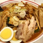 蒙古タンメン中本 - 五目味噌タンメン＋野菜大盛+バター＋メチャアジ