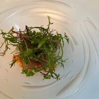 マダム・トキ - 鯵のマリネ　ズワイガニのクスクスと新芽のサラダ