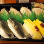 吾妻寿司 - 握り寿司（ままかり、鰆、黄ニラ）