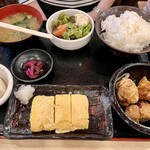 屋台居酒屋 大阪 満マル 京橋コムズガーデン店 - だし巻き唐揚げセット 