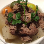 ルセット シェ イイナ - 牛筋の煮込み 1250円。