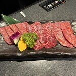 焼肉うし - 3種盛り合わせ（タレ）