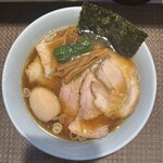 らぁめん 涼虎 - 涼虎らぁめん醤油＋味玉