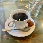 喫茶マーブル - 日替わりランチ(15食限定)のセットドリンク…ホットコーヒーをチョイス