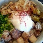 本格手打うどん 大河 - 豚ｄｅマゼリータ、特盛り（アップ）