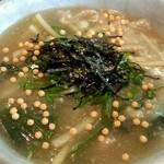 本格手打うどん 大河 - やわらか豚と野菜の和・あんかけうどん、特盛り