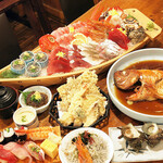 網元料理あさまる - 舟盛りコース