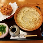手打麺舗丸一 - 桜たらいうどん冷