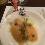 東洋軒 - サーモンマリネ。