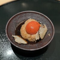 焼鳥 天赦 - つくねのサマートリュフ　龍の卵使用