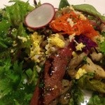 フタツボシ - キノコと鴨肉のサラダ
