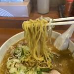 らー麺 ふしみ - 麺はこんな感じ