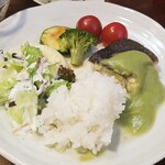 キッチン ブルー グローブ - ワンプレート