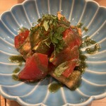燒鳥與宮城之美味佳餚 Harenohi - 使用大葉的卡普雷塞起司也經過精心準備，味道非常美味