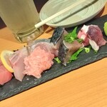 大衆日本酒バル ふとっぱらや - 「鮮魚盛合せ¥690-」