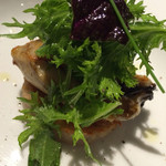 オステリア・オリエーラ - 牡蠣のソテー・レンコンを添えて