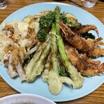 炉ばた高塚 - えび、アスパラ