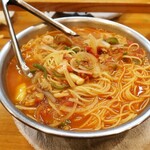 居酒屋明酔 - 魚介のペスカトーレ