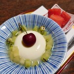 閑祥庵 禅紫 - 杏仁豆腐とスイカ