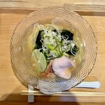 開運橋通 ふじ原 - 【瀬戸内海産煮干しと重茂わかめの冷やし塩そば】
