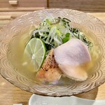 開運橋通 ふじ原 - 【瀬戸内海産煮干しと重茂わかめの冷やし塩そば】