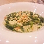 天廣堂 - 6000円でコースを⑤駿河湾桜海老と豆腐2種の生海苔煮込み