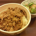 すき家 - おろしポン酢牛丼(並盛)400円