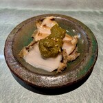 弥助鮨 - 鮑肝ソース