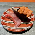 弥助鮨 - 金目鯛/雲丹