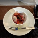 STELLAR WORKS Restaurant & Bar - ホースラディッシュの香る海老のタルタルキャビア添え