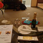 都わすれ - ウェルカムドリンク　シャンパンが部屋に用意してありました！！