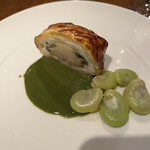 レストランユニック - Chausson d'ormeau, crème de fève 