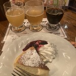 麦酒倶楽部 ポパイ - チーズケーキと3種マッチングビール