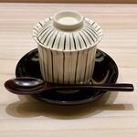 兄弟寿し - 青さと梅の茶碗蒸し