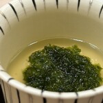 兄弟寿し - 青さと梅の茶碗蒸し