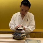 兄弟寿し - たっぷり乗せて手巻き