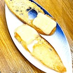 渡辺料理店 - 先日もいただいた大きなクルトン　これが出てくると云うことは最初のメインはブイヤベースですね