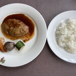 ふらのワインハウス - ハンバーグデミグラスソース