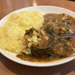 きんもち - チキンカレー(850円)、野菜(160円)追加