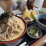 麺処びわ - ◯天ざるそば¥1,650＋大盛り¥200