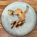 中華ダイニング 一途一心 - 鮎だー！大葉入ってて良かった！鰻も食べられて嬉しい〜！！