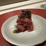 霜止出苗 - ラム刺し　中東な和え味